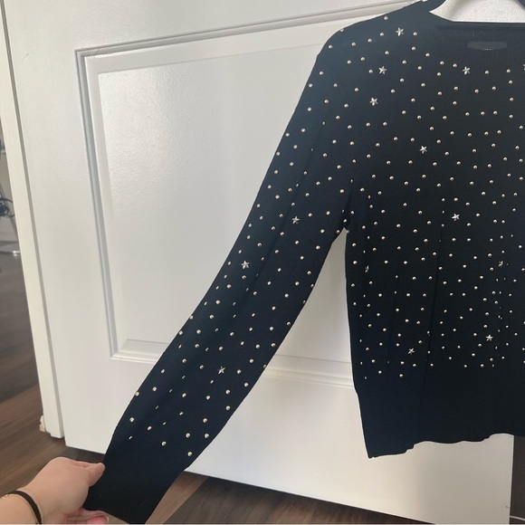 The Kooples Wool Blend Studded Rib-Knit Sweater- Size 1 / S; Like New - Picture 5 of 15